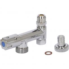 Double angle valve 3/8" x 10mm 