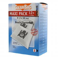 Cleanbag Microfleece dust bag compatible with original Bosch/Siemens G XL, G XXL, G ALL 
