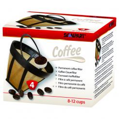 Gold tone filter size 4 