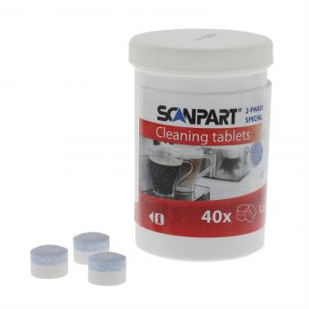 Scanpart cleaning tab 2 phases, 3,5g, 15mm, 40pcs. box 