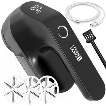 LEBENLANG Fusselrasierer schwarz 